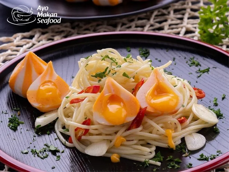 Seafood Keju Spaghetti Aglio Olio Seafood Keju Spaghetti Aglio Olio